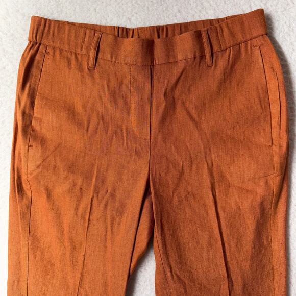 J. Jill Women's Cropped Pants in Rust Orange - Picture 2 of 10